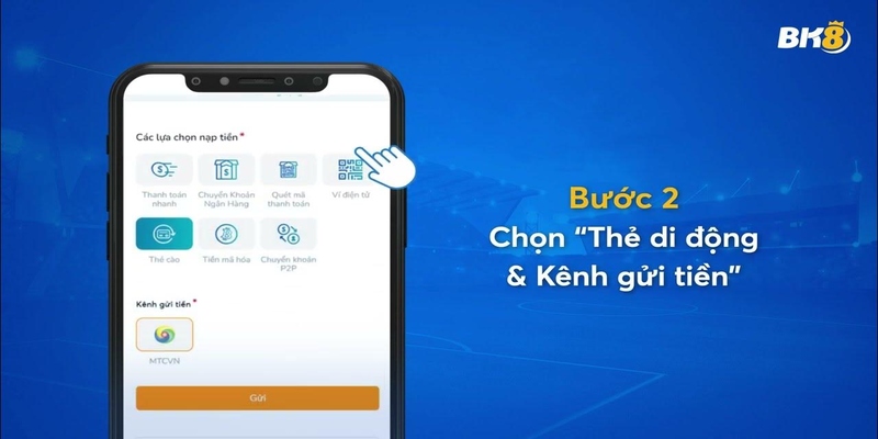 Hướng Dẫn Thao Tác Rút Tiền BK8 Đơn Giản Dành Cho Tân Binh 3 rut tien bk8 the cao